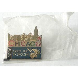 BPOE 2006 Chicago Light The Torch Enamel Lapel Pin Skyline Moose